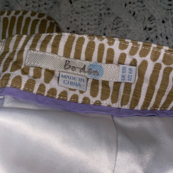 Cream and tan pencil skirt - Picture 3 of 4